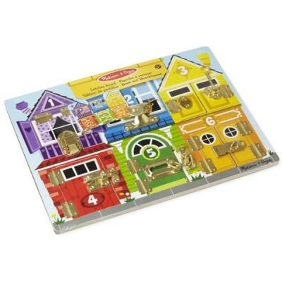 Розвиваюча іграшка Melissa&amp;Doug Деревянная доска с задвижками (MD13785) | Зображення 2