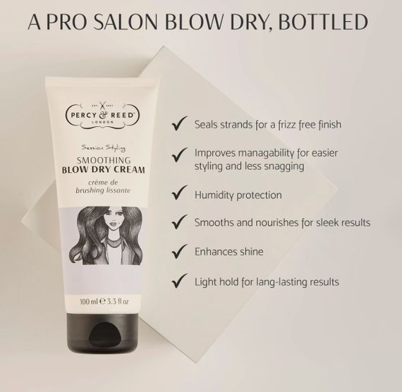 Розгладжуючий крем для волосся PERCY & REED SESSION STYLING SMOOTHING BLOW DRY CREAM | Зображення 2