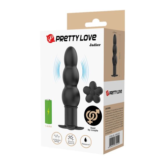 Анальный стимулятор с вибрацией PRETTY LOVE - Jadier Vibrating Anal Plug, BI-040205 Sex Aura | Зображення 9