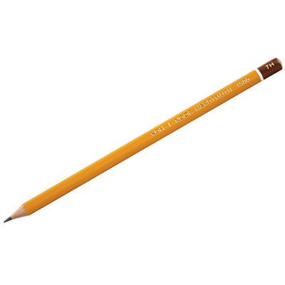 Карандаш графитный Koh-i-Noor 7H без резинки корпус Желтый (1500.7H) - Топ Продаж!