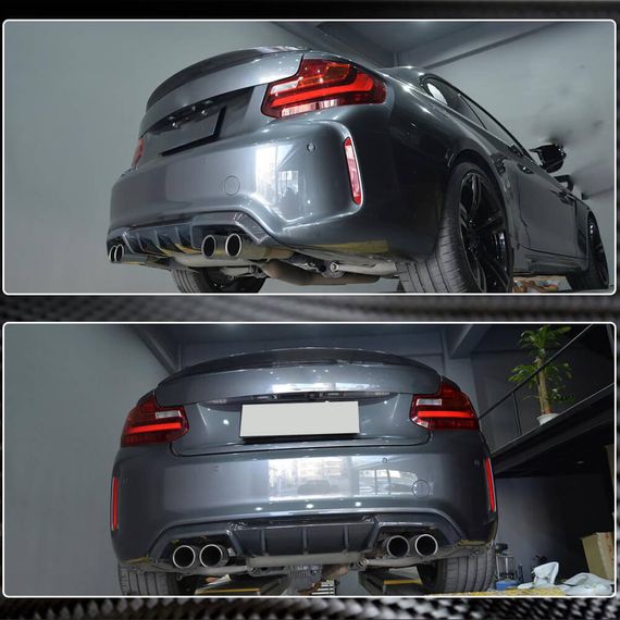 Дифузор заднього бампера V5 (для F87 M2/M2С, Карбон) для BMW 2 серія F22/23 2014-2021 рр | Зображення 5