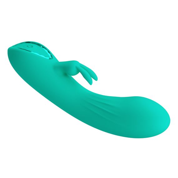 Вібратор-кролик PRETTY LOVE DJ Stick бірюзовий, 12.7 х 2.7 см sexstyle | Зображення 4