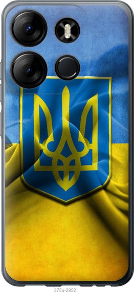Чехол на Tecno Spark Go 2023 BF7 Флаг и герб Украины 1 "375u-2952-17620"