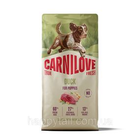 Беззерновой сухой корм Carnilove True Fresh Duck Puppies для щенков всех пород с уткой 12 кг (арт. 173744)