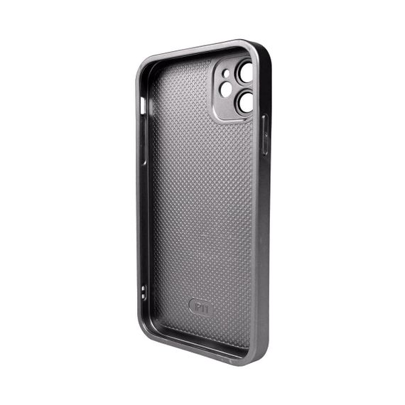 Чохол для смартфона AG Glass Matt Frame Color Logo for Apple iPhone 12 Grey | Зображення 1