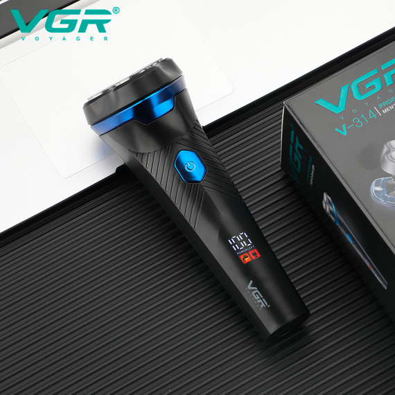 Электробритва VGR V-314, роторная, IPX6, LED дисплей | Зображення 3