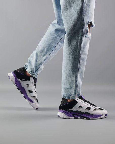 Чоловічі кросівки A-dida-s Niteball  White Violet M , В'єтнам 43 27.5 | Зображення 5