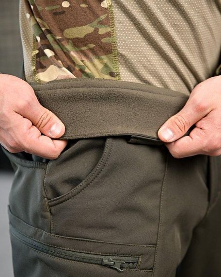 Тактичні штани софтшел DRAFT висока талія олива ВТ7616 | Зображення 8