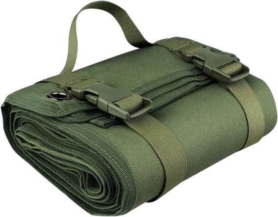 Тактичний килим складний 200х60 см із системою Molle, XPRO, Олива (234569126_417)