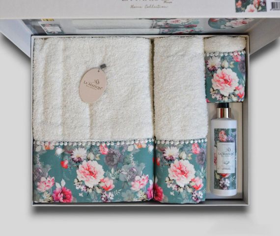 Подарунковий набір рушників La Maison, 3 шт. з ароматом Enola | Зображення 2
