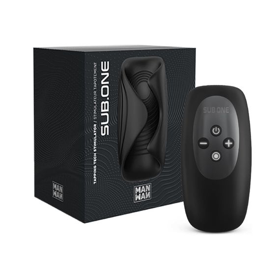 Мастурбатор з вірацією Manwan SUB.ONE Infinite Black | Зображення 1