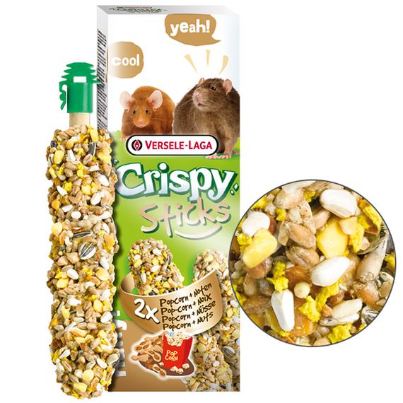 Versele-Laga Crispy Sticks Popcorn & Nuts ласощі для гризунів 110 гр
