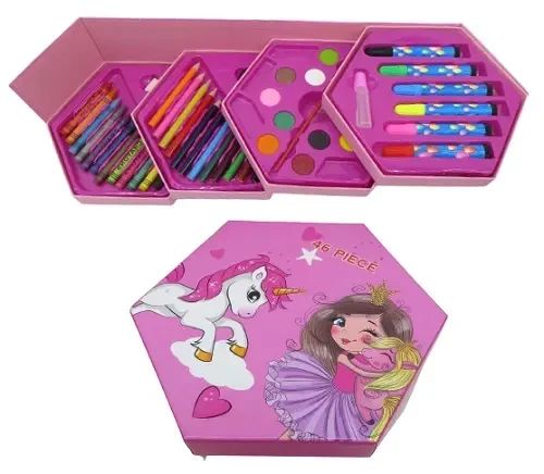 Набор для рисования 46 предметов / Детский набор художника / Набор для детского творчества | Зображення 3