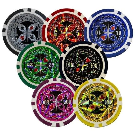 Профессиональный набор для покера Poker box в алюминмевом кейсе (⚠️ Уцененный товар: Повреждён кейс ⚠️) №500N | Зображення 7
