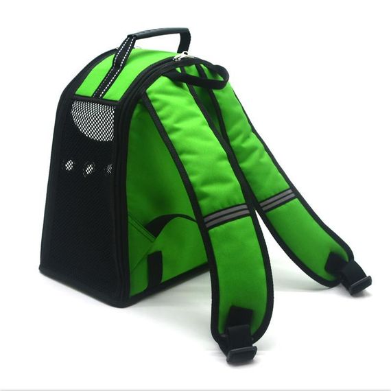 Рюкзак для переноски котів і собак Zoo-hunt Лоренс салатовий №1 21х32х35 см | Зображення 6