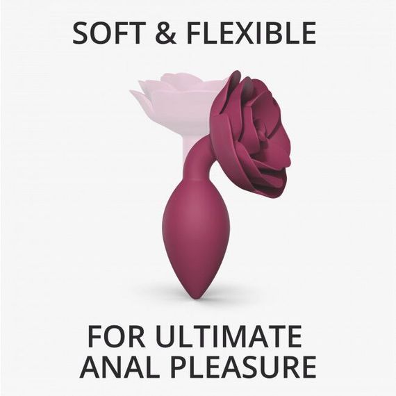 Силиконовая анальная пробка Love To Love OPEN ROSES M SIZE - PLUM STAR | Зображення 1