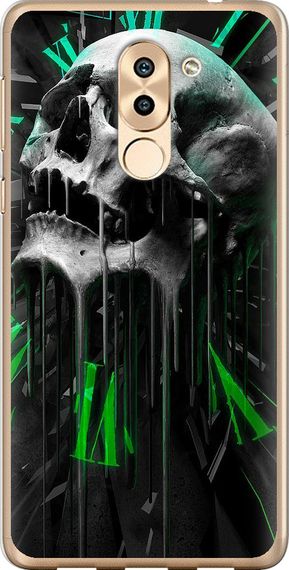 Чехол на Huawei GR5 2017 Череп-часы "4100u-473-17620"