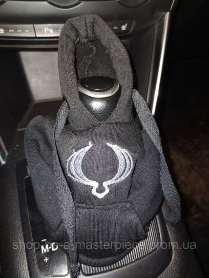 Чохол кофта Худі аксесуар на КПП  Car Hoodie SsangYong санг йонг чорний подарунок автомобілісту 10070