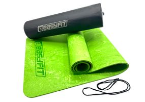 Коврик для йоги та фітнесу EasyFit PER Premium Mat 8 мм + Чохол салатовий (EF-1930s-1-GN)