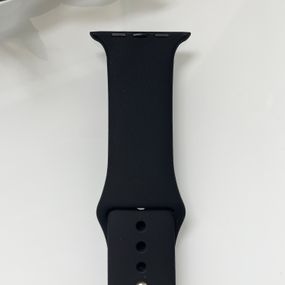 Силіконовий ремінець для розумного годинника Smart Watch 38/40 (Чорний)