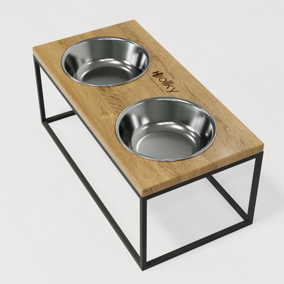 Миски на подставке для больших собак Hollky Base XL20 (2 × 1,8 л) BXL20-522620-GRNT | Зображення 4