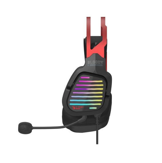Гарнітура ігрова Bloody G560 Sports Red з підсвічуванням, колір чорно-червоний, USB | Зображення 2