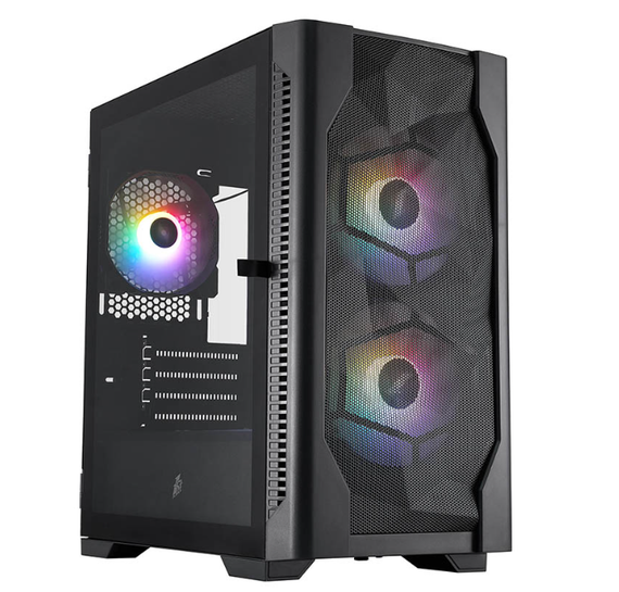 Ігровий ПК STALKER D4 (D4-M-BK-2F1P-1F1 Black) Башта / AMD Ryzen 5 8400F (6 (12) ядер по 4,2 - 4,7 ГГц) / 16 ГБ DDR5 / 256 ГБ SSD + 1000 ГБ HDD / nVidia GeForce RTX 5050, 8 ГБ GDDR7, 128-біт б/в | Зображення 1