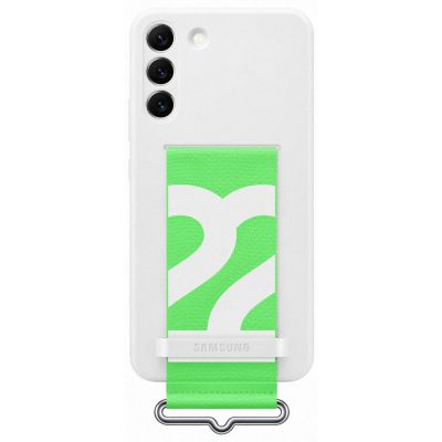 Чехол для мобильного телефона Samsung Silicone with Strap Cover Galaxy S22 Plus White (EF-GS906TWEGRU)
