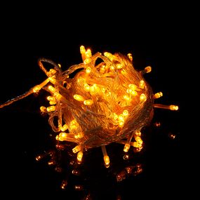 Гірлянда 200LED (Діод) Yellow, 20 метрів, 8 режимів, прозора ізоляція