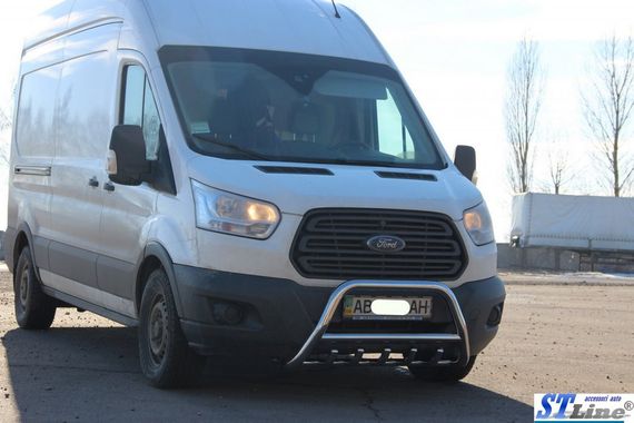 Кенгурятник WT003 (нерж.) для Ford Transit 2014-2024 гг | Зображення 2
