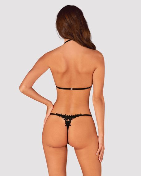 Комплект Obsessive Celia Noir set Чорний M/L | Зображення 1