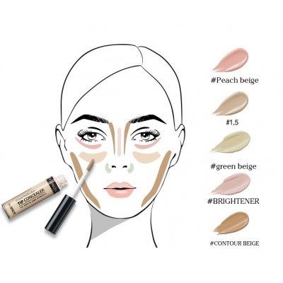 Консилер The Saem Cover Perfection Tip Concealer SPF28/РА++ - 1.75 Middle Beige (6,5 g) | Зображення 3