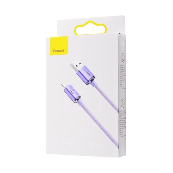 Кабель Baseus Crystal Shine Series Lightning 2.4A (2m) sky blue | Зображення 1