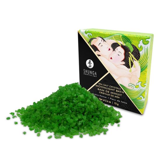 Сіль для ванни Shunga Moonlight Bath – Lotus Flower (75 гр), сіль Мертвого моря, ароматичні олії | Зображення 1