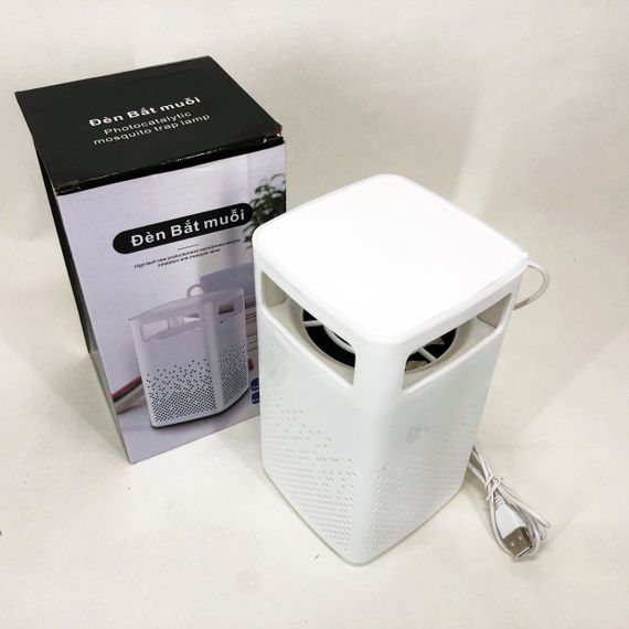 Лампа от комаров USB Bug Zapper Fly. Цвет: белый | Зображення 1