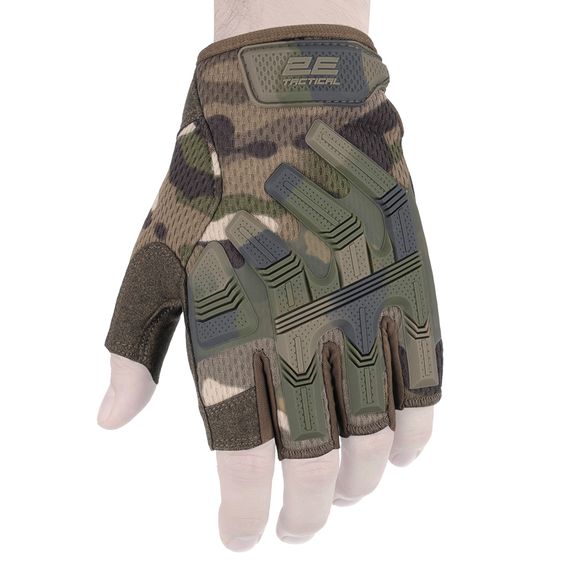 Рукавиці тактичні 2E Tactical  , безпалі, L, камуфляж (2E-TACTGLOSUM-L-MC) | Зображення 1