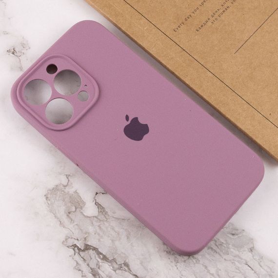 Чехол Silicone Case Full Camera Protective (AA) для Apple iPhone 15 Pro Max (6.7") Лиловый / Lilac Pride | Зображення 3