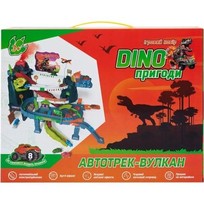 Ігровий набір ZIPP Toys Dino автотрек-вулкан електричний, 8 машинок (5505A) | Зображення 6