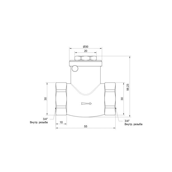 Зворотний клапан Thermo Alliance Standart 3/4" SD242W20 | Зображення 1