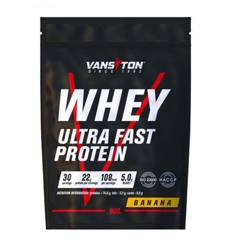 Протеїн Vansiton Whey Ultra Fast Protein 900 g /30 servings/ Banana