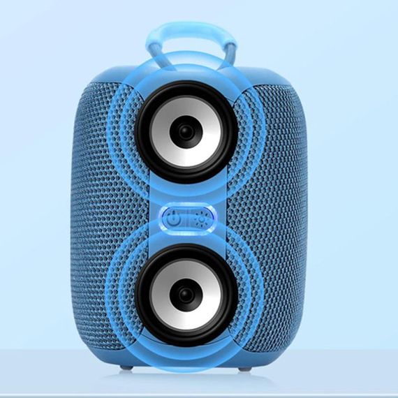 Портативная Bluetooth колонка TG658 8W с RGB подсветкой. Цвет: синий | Зображення 2