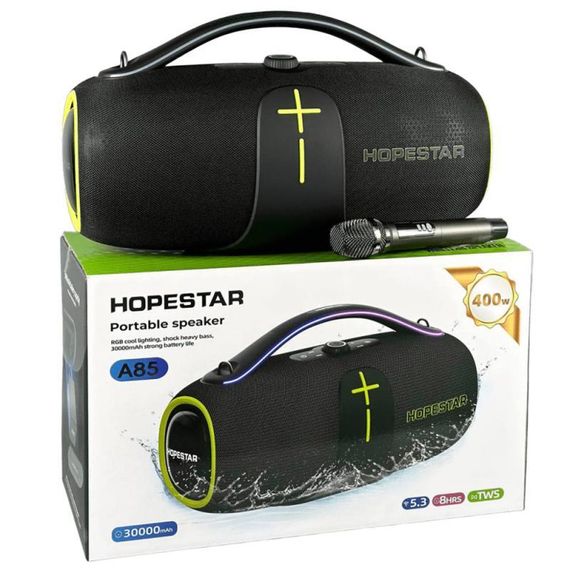 Bluetooth колонка Hopestar A85 400W Black | Зображення 5