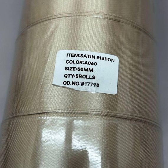 Лента атласная 5см (23м)  (АЛ5-А060) | Зображення 1
