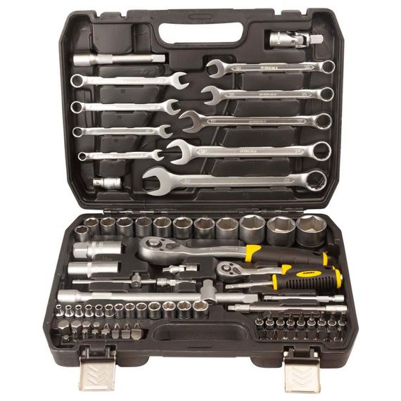 Набір насадок торцевих і біт Sigma 1/4", 1/2" 82 шт CrV mid (6001551) | Зображення 3