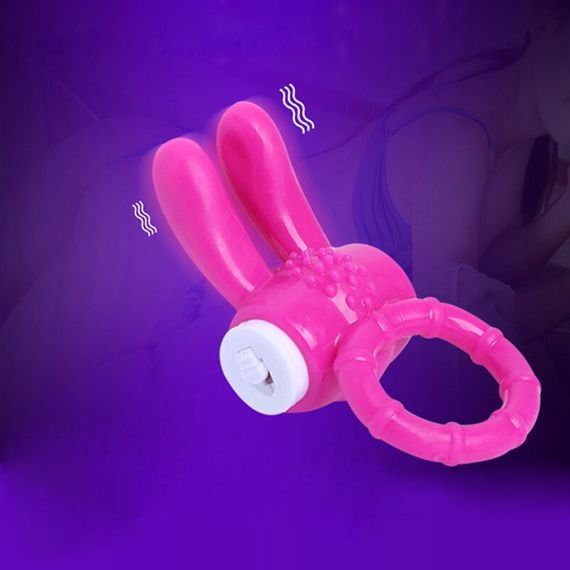 Ерекційні кільце з вібрацією Babydoll Універсальний. Малиновий 4045-2 | Зображення 6