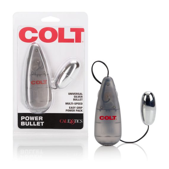 Вібропуля з пультом COLT Multi-Speed Power Bullet, срібляста Sex Aura