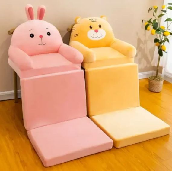 Мягкое детское кресло плюшевое, мягкое кресло-кровать для детей | Зображення 1