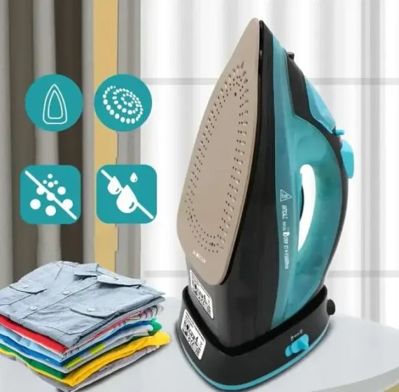 Акумуляторна праска Domotec MS-1210B з відпарювачем 2400 Вт | Зображення 1