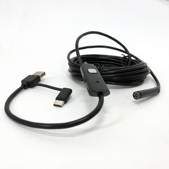 Камера эндоскоп с кабелем на 2 метра 7 мм USB/micro USB IT-205 с подсветкой | Зображення 8