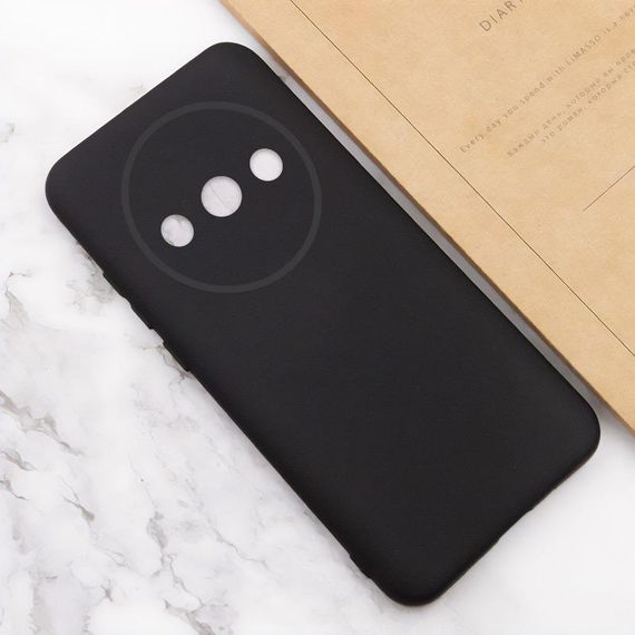 Чохол TPU GETMAN Liquid Silk Full Camera для Xiaomi Redmi A3 Чорний / Black | Зображення 3
